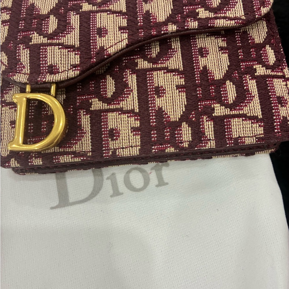 Burgundy and Gold women Wallet